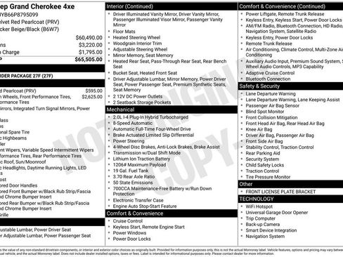 Certified 2023 Jeep Grand Cherokee 4WD 4xe image 33