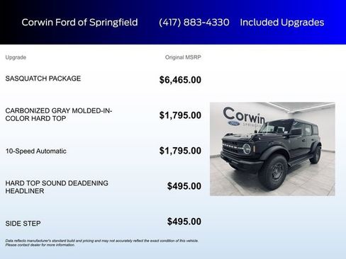 New 2025 Ford Bronco 4-Door w/ Sasquatch Package image 5