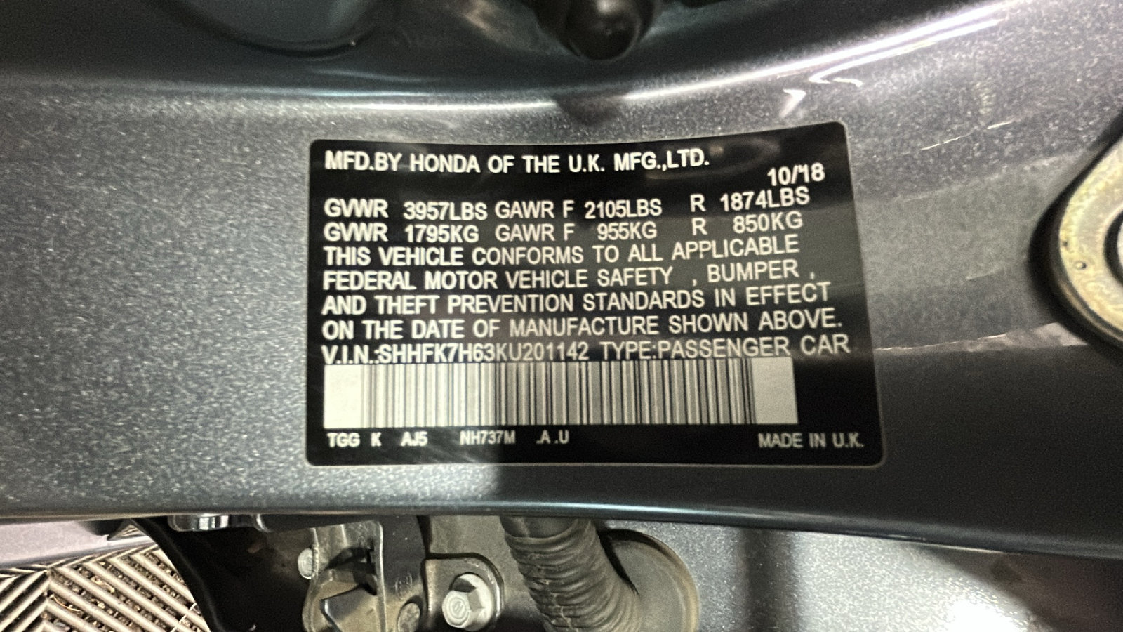 Used 2019 Honda Civic EX image 10