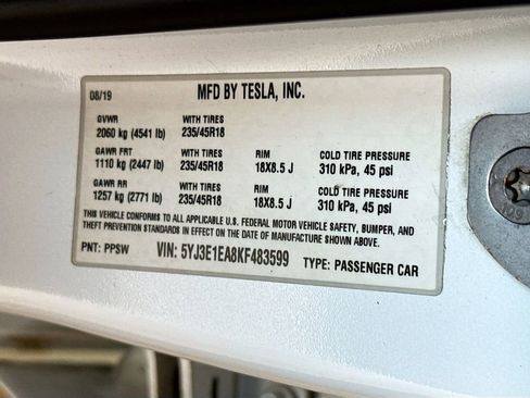 Used 2019 Tesla Model 3 Standard Range RWD image 33