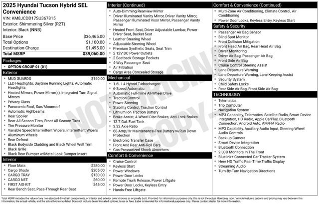 Certified 2025 Hyundai Tucson SEL AWD/4WD image 2