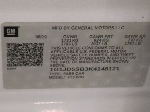 Used 2019 Chevrolet Sonic LT w/ Convenience Package FWD image 33