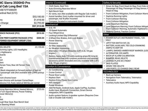 New 2026 GMC Sierra 3500 Pro w/ Convenience Package AWD/4WD image 3
