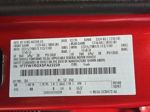 Used 2025 Ford F150 Raptor AWD/4WD image 18