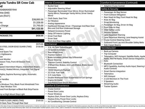 Used 2022 Toyota Tundra SR w/ SR Tow Package RWD image 16