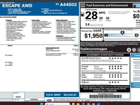 Used 2024 Ford Escape ST-Line image 4