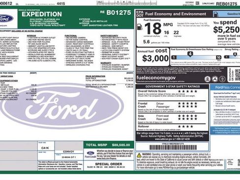Used 2024 Ford Expedition Platinum AWD/4WD image 16