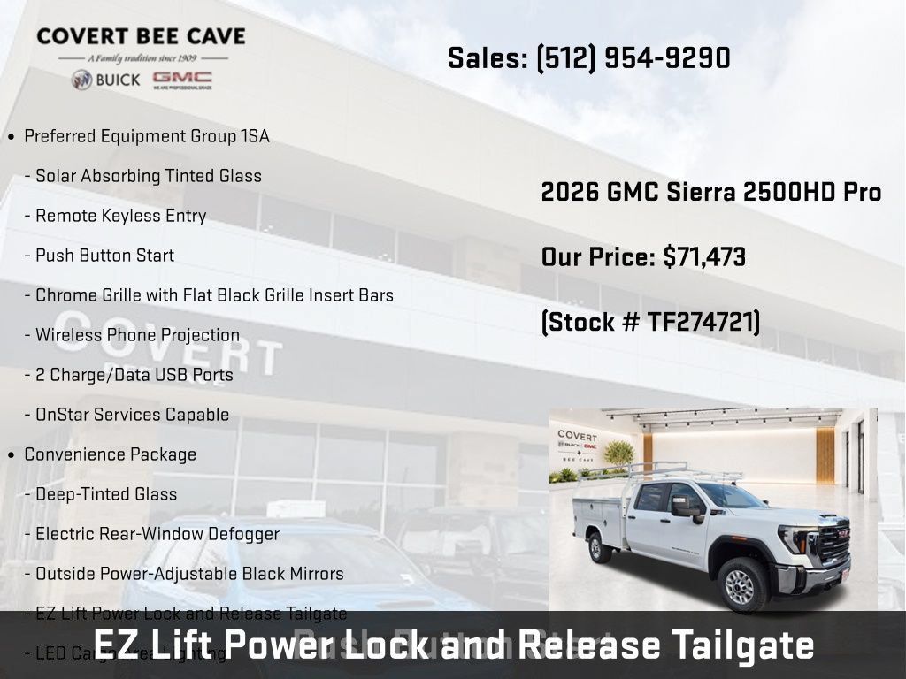 New 2026 GMC Sierra 2500 Pro w/ Convenience Package RWD image 10