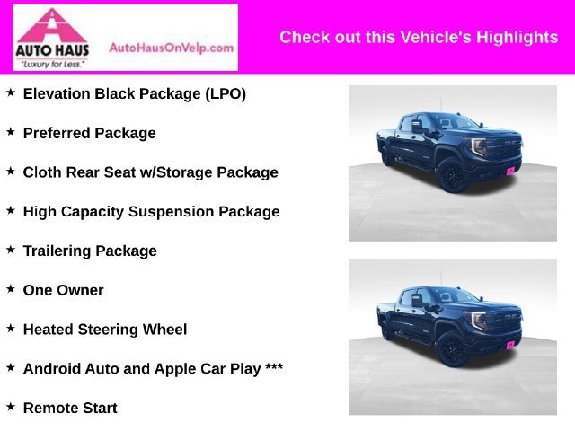 Used 2022 GMC Sierra 1500 Elevation w/ LPO, Elevation Black Package AWD/4WD image 3