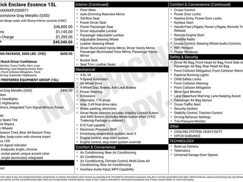 Used 2023 Buick Enclave Essence w/ Trailering Package, 5000 lbs. AWD/4WD image 16
