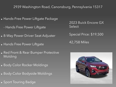 Certified 2023 Buick Encore GX Select w/ Sport Touring Package image 15
