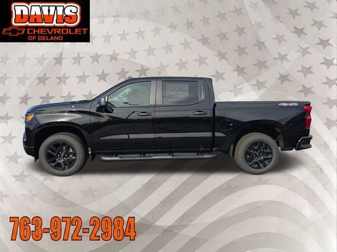 New 2026 Chevrolet Silverado 1500 Custom w/ Turbomax Blackout Package AWD/4WD image 3