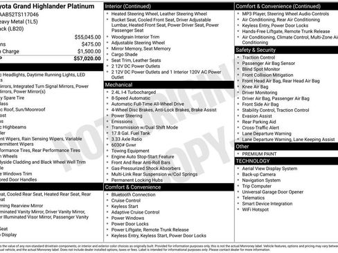 Used 2026 Toyota Grand Highlander Platinum image 36