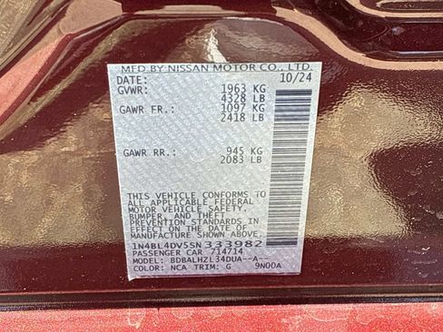 Used 2025 Nissan Altima 2.5 SV FWD image 28