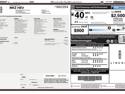 Used 2017 Lincoln MKZ Reserve FWD image 3