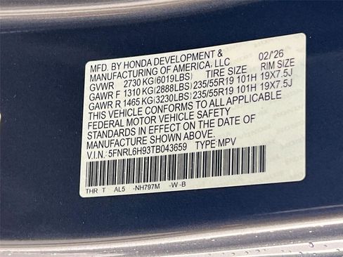 New 2026 Honda Odyssey Elite image 32