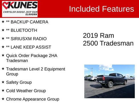 Used 2019 RAM 2500 Tradesman w/ Safety Group AWD/4WD image 3