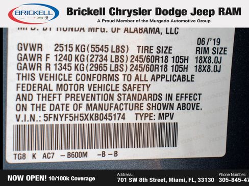 Used 2019 Honda Pilot EX-L image 36