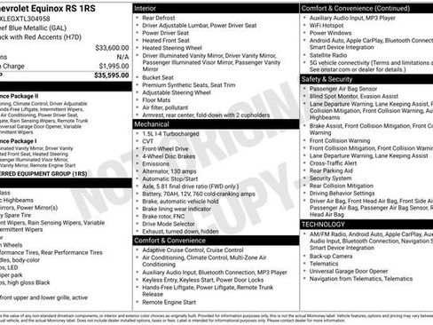 Used 2026 Chevrolet Equinox RS image 7