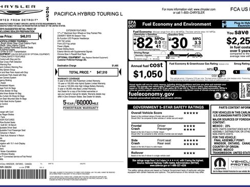 Used 2021 Chrysler Pacifica Touring-L image 3