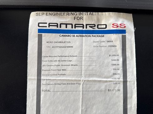 Used 2002 Chevrolet Camaro Z28 w/ SS Performance/Appearance Pkg RWD image 49