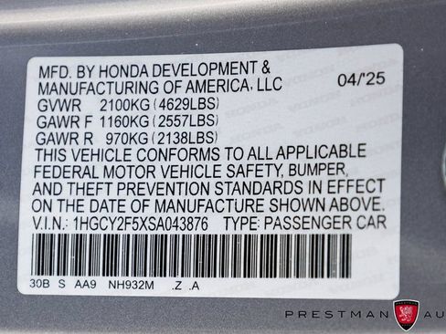 Used 2025 Honda Accord Sport image 37