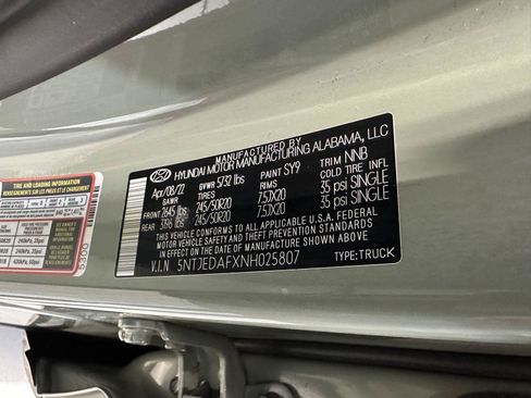 Certified 2022 Hyundai Santa Cruz Limited AWD/4WD image 16