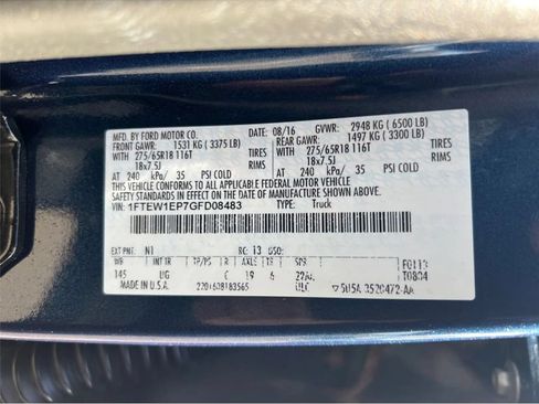 Used 2016 Ford F150 XLT w/ Equipment Group 301A Mid AWD/4WD image 27