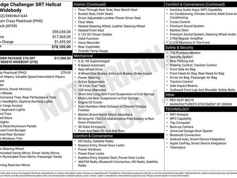 Used 2019 Dodge Challenger SRT Hellcat Redeye image 38