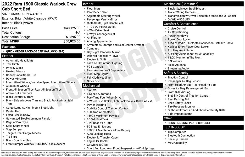 Used 2022 RAM 1500 Warlock AWD/4WD image 6