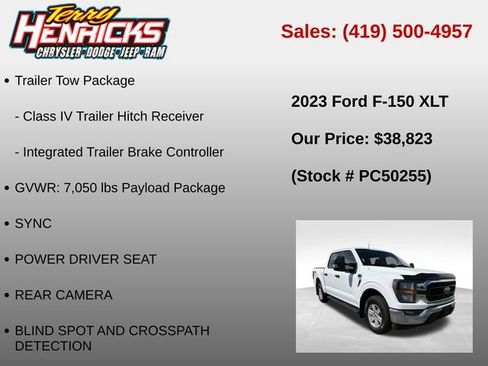Used 2023 Ford F150 XLT w/ Equipment Group 301A Mid AWD/4WD image 6
