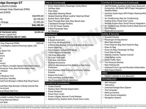 New 2026 Dodge Durango GT w/ Blacktop Package AWD/4WD image 4