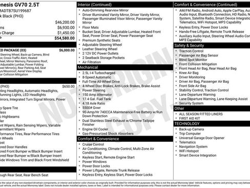 Used 2025 Genesis GV70 2.5T w/ Advanced Package image 4