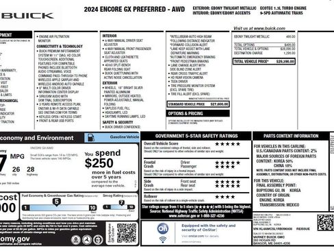 Used 2024 Buick Encore GX Preferred AWD/4WD image 3