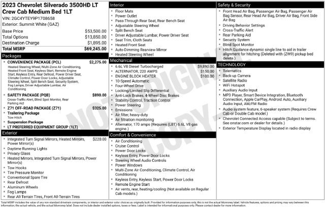 Used 2023 Chevrolet Silverado 3500 LT w/ Convenience Package AWD/4WD image 2