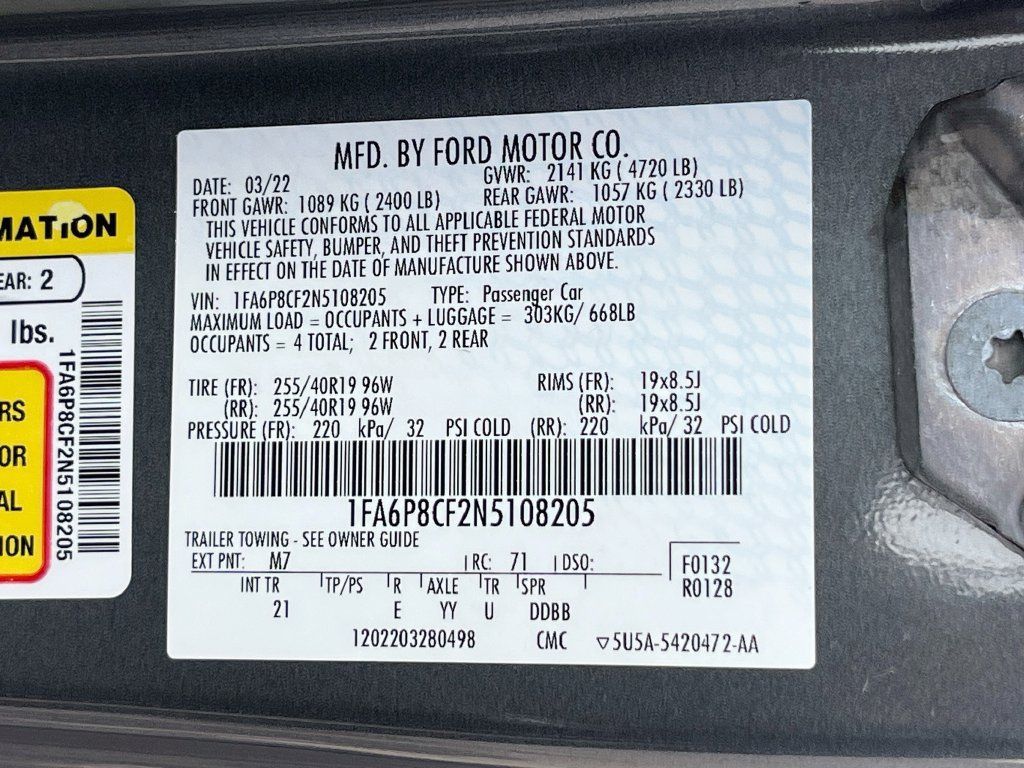 Used 2022 Ford Mustang GT w/ Equipment Group 301A RWD image 29