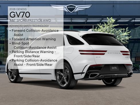 New 2026 Genesis GV70 3.5T Sport Prestige w/ G1 Accessory Package AWD/4WD image 7