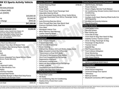 Used 2019 BMW X3 xDrive30i w/ Convenience Package image 37
