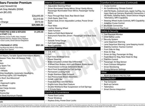 Used 2019 Subaru Forester Premium image 29