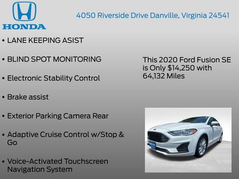 Used 2020 Ford Fusion SE FWD image 12