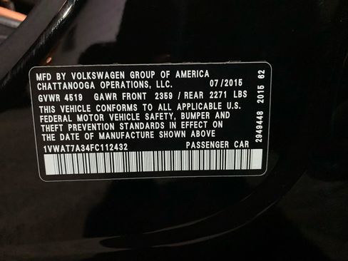 Used 2015 Volkswagen Passat 1.8T Limited Edition image 29