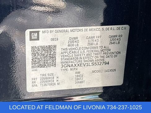Certified 2020 Chevrolet Equinox Premier AWD/4WD image 35