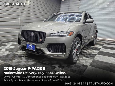 Used 2019 Jaguar F-PACE S AWD/4WD image 1