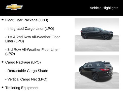 Used 2019 Chevrolet Traverse RS w/ LPO, Floor Liner Package AWD/4WD image 19