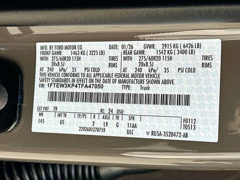 New 2026 Ford F150 XLT w/ Equipment Group 302A MID image 21