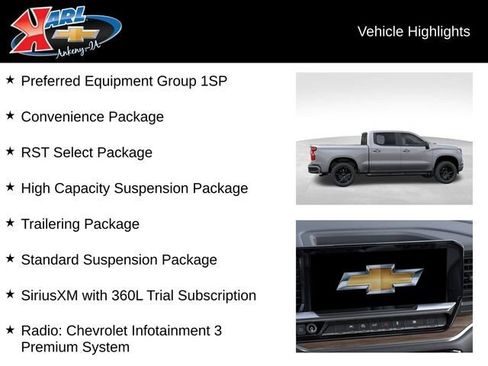 New 2026 Chevrolet Silverado 1500 RST w/ RST Select Package AWD/4WD image 3