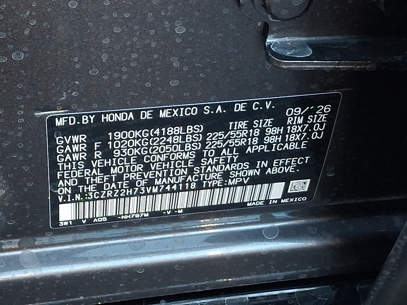 New 2027 Honda HR-V EX-L image 10
