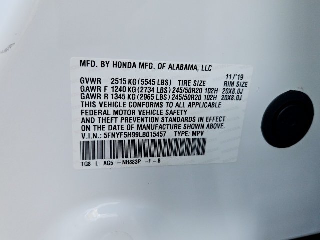 Used 2020 Honda Pilot Touring image 16
