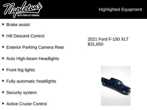 Used 2021 Ford F150 XLT w/ Equipment Group 302A High AWD/4WD image 4