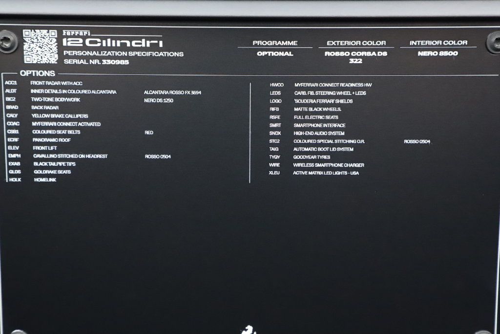 Certified 2026 Ferrari 12Cilindri RWD image 19